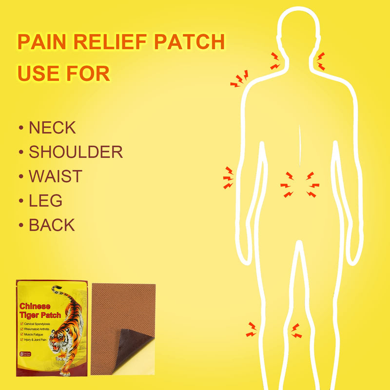 Pain Relief Patches For Waist Leg Joint Pain Care, Pack Of 80 Pain Relief Body Patch, Neck Back Pain Relief Patch, Tiger Soreness Relief Patch, Plaster For Muscle Pain - NewNest Australia