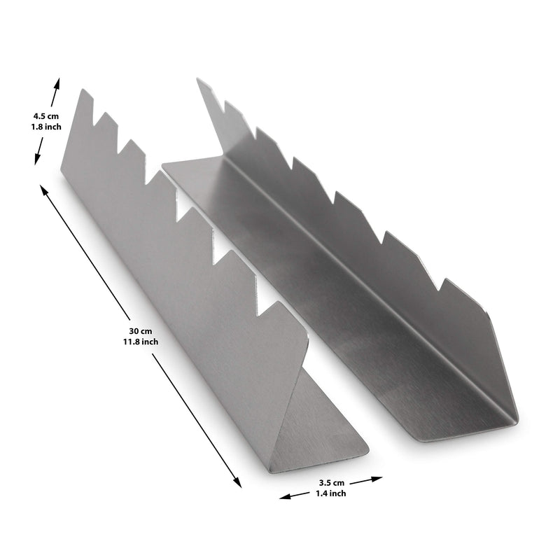 Venmark Shish Kabob Skewer Rack - Stainless Steel Elevated Holder for 6 Skewers - Prevents Skewers from Burning and Sticking to The Grill - Complete with Silicone Basting Brush - Skewers not Included - NewNest Australia