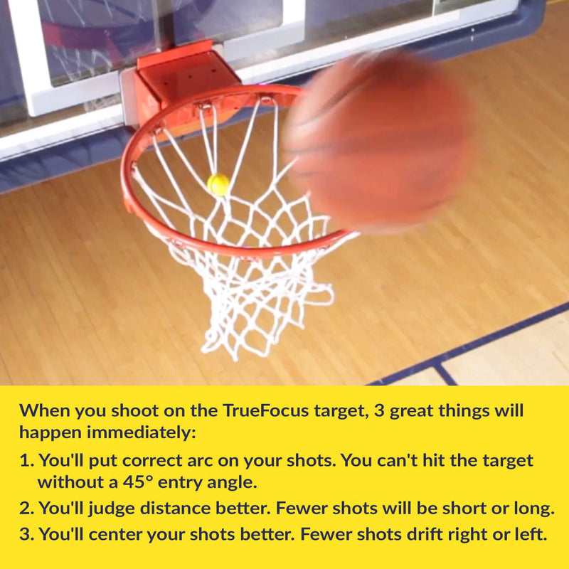 TRUEFOCUS TARGET - Basketball Shooting and Training Equipment Aid (Gives a Perfect Bulls-Eye to Immediately Improve Focus and Shooting Accuracy) - NewNest Australia