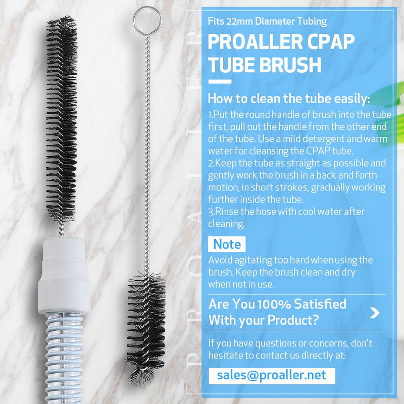 CPAP Tube Cleaning Brush – 7ft Flexible Stainless CPAP Mask and Tube Cleaning Brush and Handy 7.28in Mask Brush for Standard 22mm Diameter Tube – 2pcs - NewNest Australia