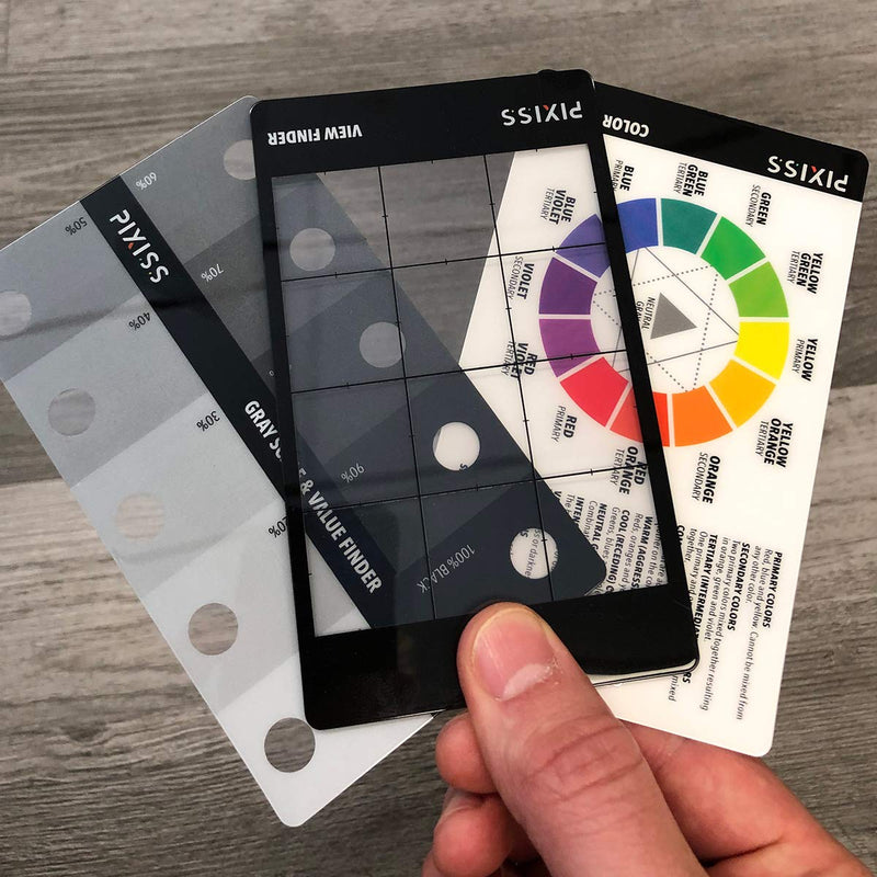 Proportional Divider Drawing Tool for Artists by Pixiss, Gray Scale Value Finder, Color Wheel and Artists View Catcher Finder - NewNest Australia