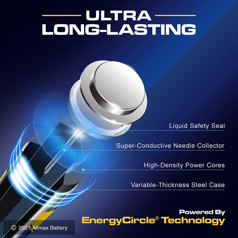 Allmax C Maximum Power Alkaline Batteries (6 Count) – Ultra Long-Lasting C Cell Battery, 7-Year Shelf Life, Leak-Proof, Device Compatible – Powered by EnergyCircle Technology (1.5 Volt) C Batteries 6 Count (Pack of 1) - NewNest Australia