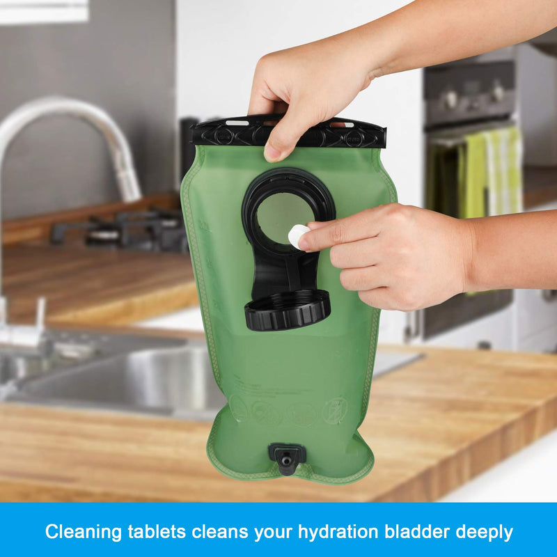TAGVO Hydration Bladder Cleaning Kit for Universal Water Reservoir, 4 in 1 Cleaner Set-Flexible Long Brush for Hose, Small Brush for Bite Valve, Big Brush for Bladder & Collapsible Hanger for Drying - NewNest Australia