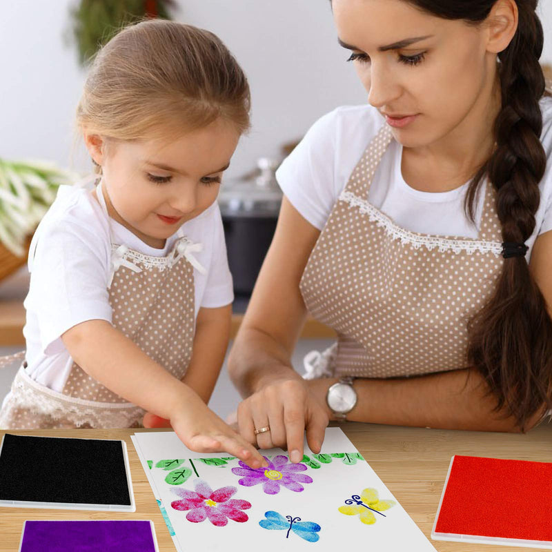 Ink Pad, 5x4'' Washable Stamp Pad for Kids, Black - NewNest Australia