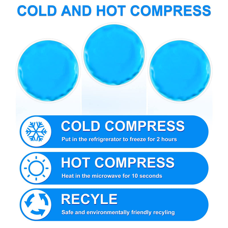 Firtink Pack Of 10 Cooling Pad Cooling Compress Cold Warm Compress Cooling Pads Gel Reusable Cool Pack Cooling Pack Cooling Pad For Eyes, Wisdom Teeth, Beauty, Pain Relief, Toothache, Fever - NewNest Australia