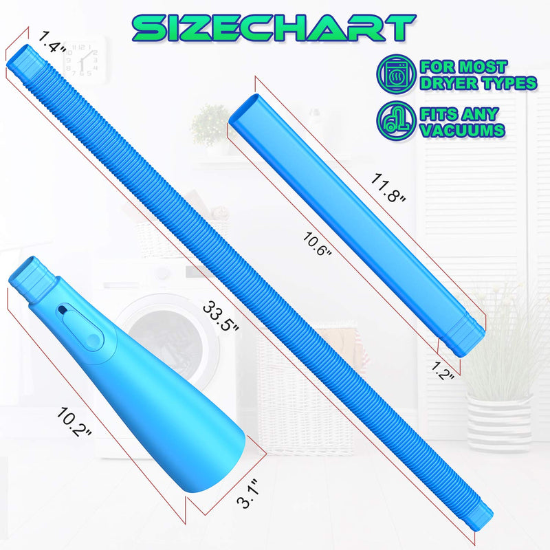 Dryer Vent Cleaner Kit Vacuum Hose Attachment Brush Lint Remover Power Washer and Dryer Vent Vacuum Hose - NewNest Australia