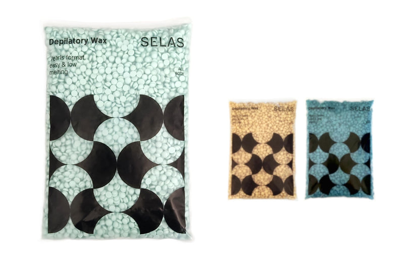 Depilatory wax in beads 800g. SELAS. To choose from: Aloe Vera, gold or blue. Growing without bands. (ALOE VERA) - NewNest Australia