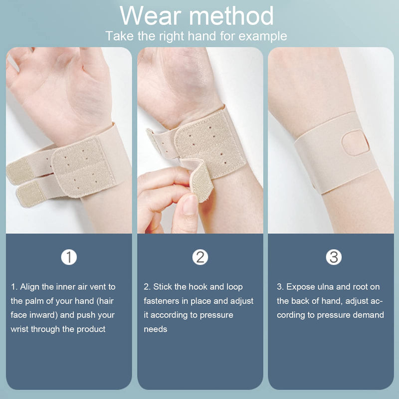 2Pcs Wrist Brace for TFCC Tears, Adjustable Ultra Thin Compression Wrist Wraps, Wrist Support for Tendonitis and Arthritis, Highly Elastic Wrist Bands for Ulnar-Sided Wrist Pain(M) - NewNest Australia