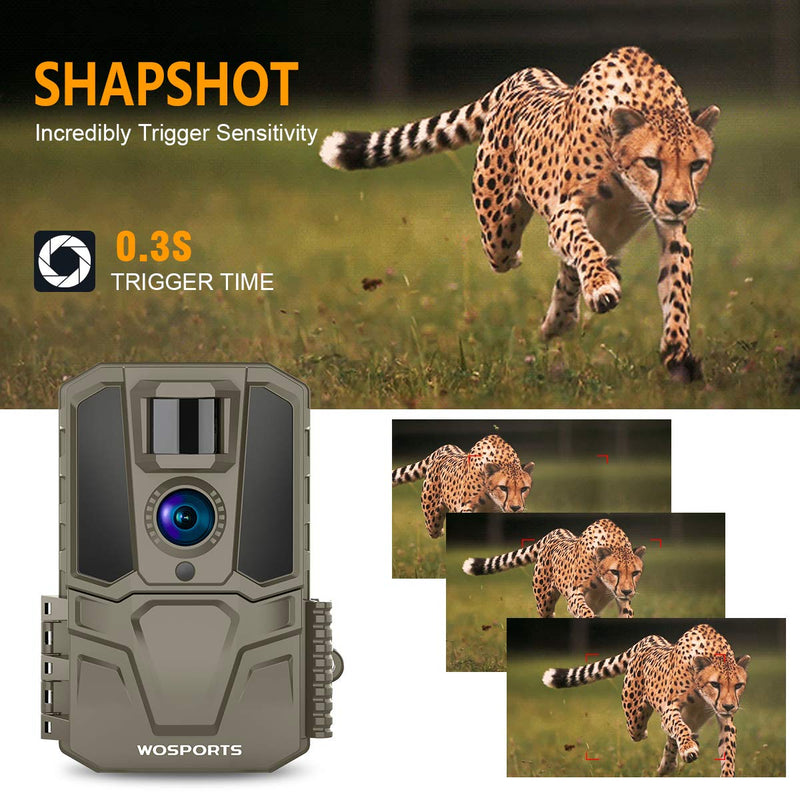 Trail Camera 30MP 1440P FHD 120°Wide Angle Lens Hunting Game Camera with IR Night Vision Motion Activated for Outdoor Wildlife Monitoring Home Security - NewNest Australia