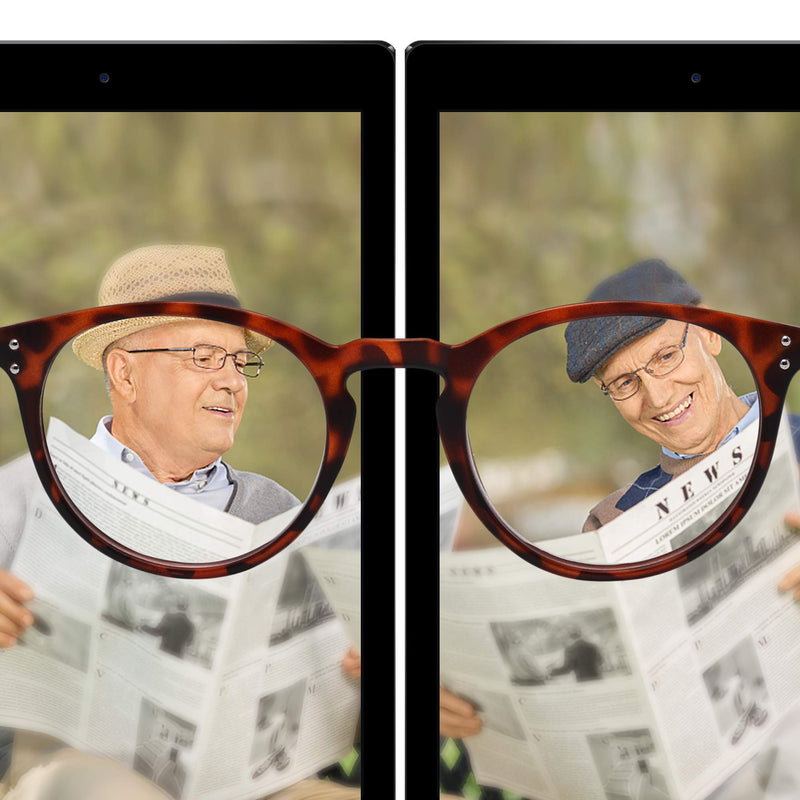 Vecien reading glasses 3 pieces spring hinge glasses matte finish for one, crystal lenses give you ultra-clear vision, spring hinges pattern design for men and women 3 colors mixing 2.0 diopters - NewNest Australia