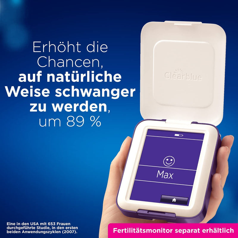 Clearblue Kinderwunsch Fertility Monitor / Cycle Computer Refill Pack, 33 Tests (30 X Ovulation Test/Fertility Test For Women To Determine Ovulation & 3 X Pregnancy Test) - NewNest Australia