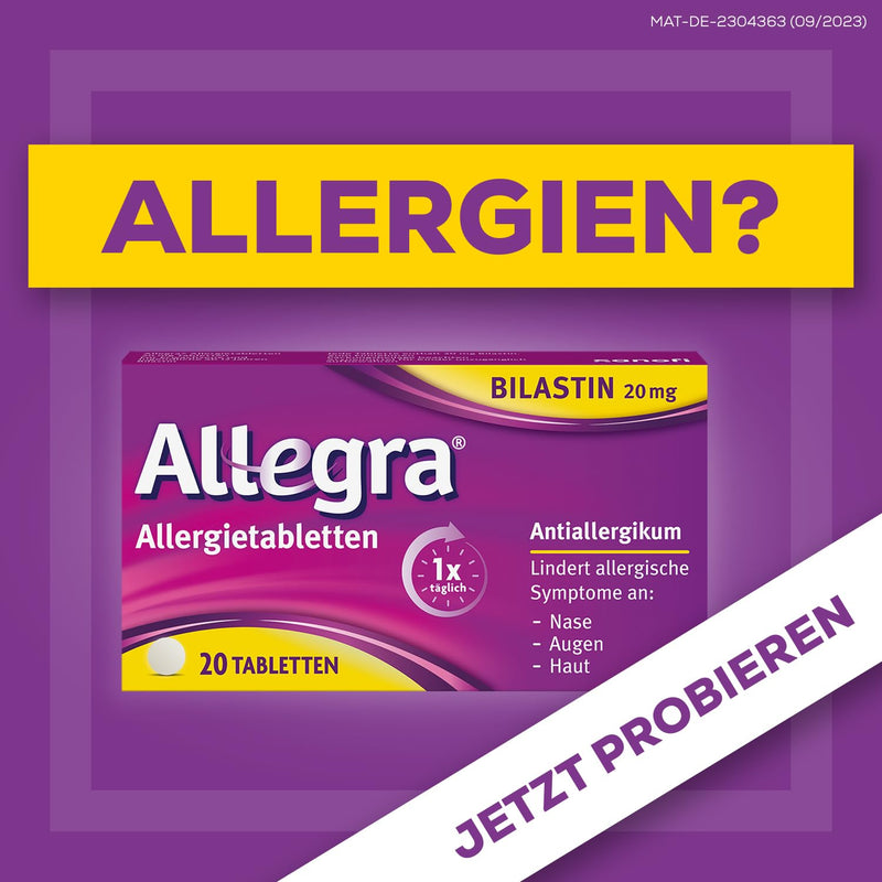 Allegra allergy tablets (20 pieces) & Rhino spray plus nasal spray (10 ml) for a cold - NewNest Australia