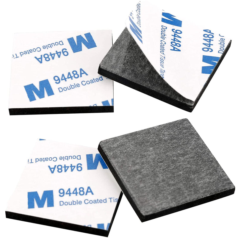 110 Pack Square Double Sided Foam Tape Strong Pad Mounting Adhesive (Black) - NewNest Australia