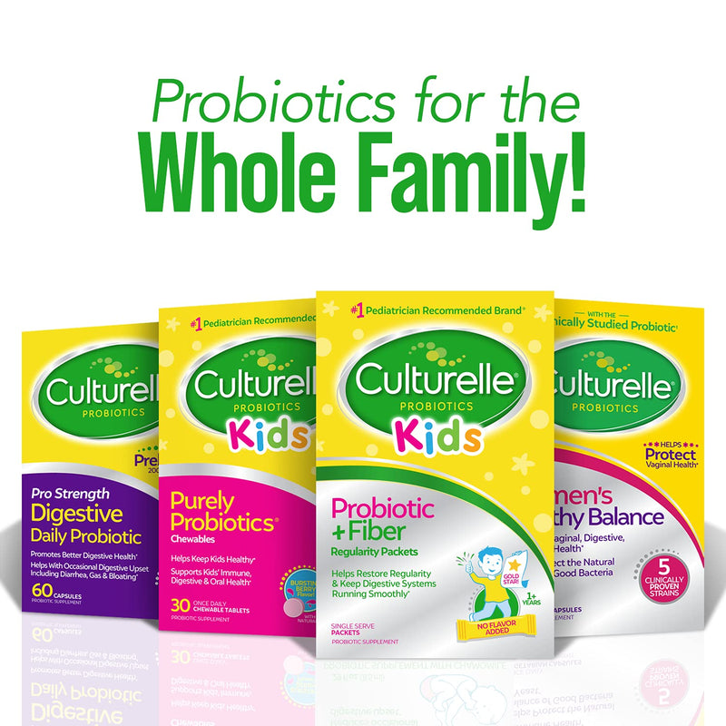 Culturelle Kids Regularity Probiotic & Fiber | Helps Restore Regularity & Keeps Kids' Digestive Systems Running Smoothly* | 24 Single Packets 24 Count (Pack of 1) - NewNest Australia