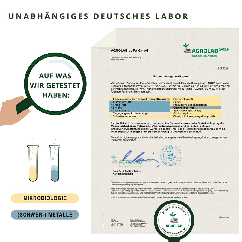 Nac | From Fermentation - Not Synthetic | N-Acetylcysteine 600Mg | High Dose | Laboratory Tested | 100% Pure Amino Acid | Vegan - No Additives | German Production By Vegavero - NewNest Australia