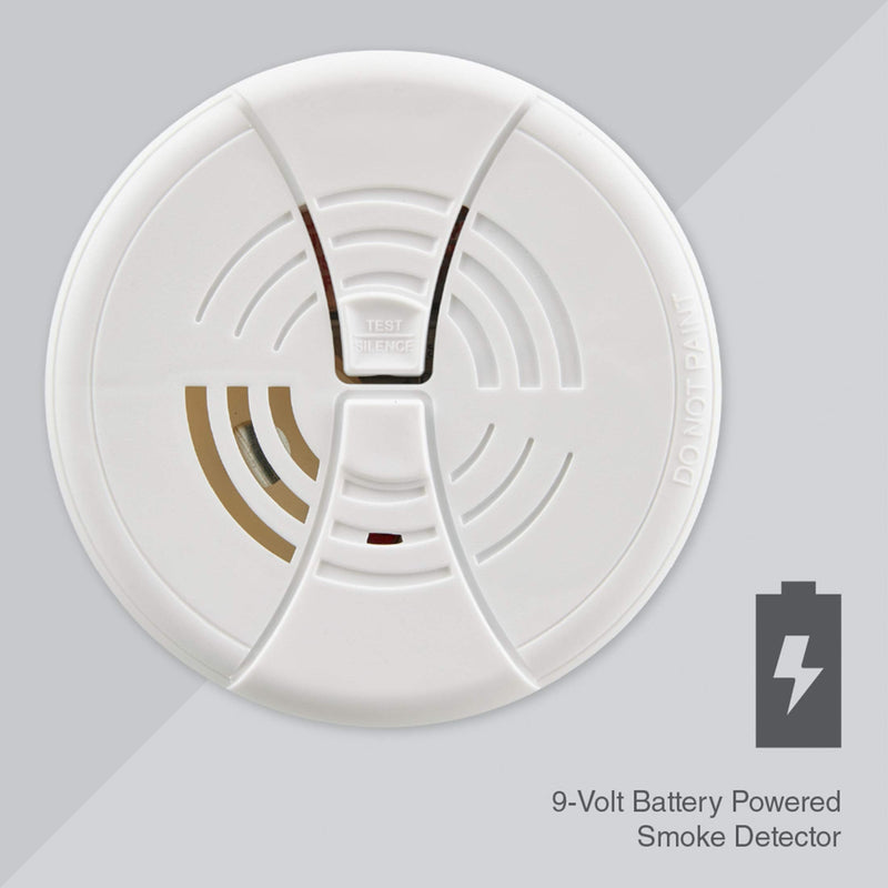 First Alert FG200B Family Gard Basics Smoke Alarm 1-Pack | Battery Operated Smoke Detector , White 1 Pack - NewNest Australia