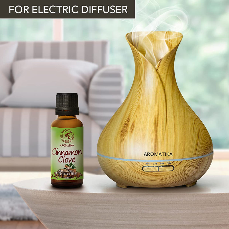 Fragrance Blend Cinnamon Oil And Cloves 30 Ml - Essential Oils For Diffusers And Oil Burners - Pure & Natural - Christmas Fragrance - Aromatherapy Oils For Soap Making - Oil Blend - Sweet Fragrance - NewNest Australia