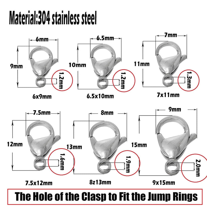 1000 pcs Mixed 4mm 5mm Stainless Steel Rings Jump Rings Connector Rings for Jewelry Making Necklaces Bracelet Earrings Keychain DIY Craft (M532) M532 - NewNest Australia