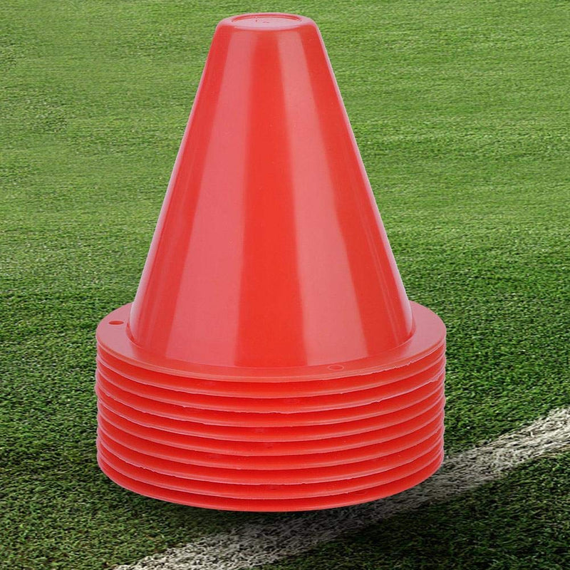 Alomejor 10pcs Football Cones Training Traffic Cones for Training Football Red - NewNest Australia
