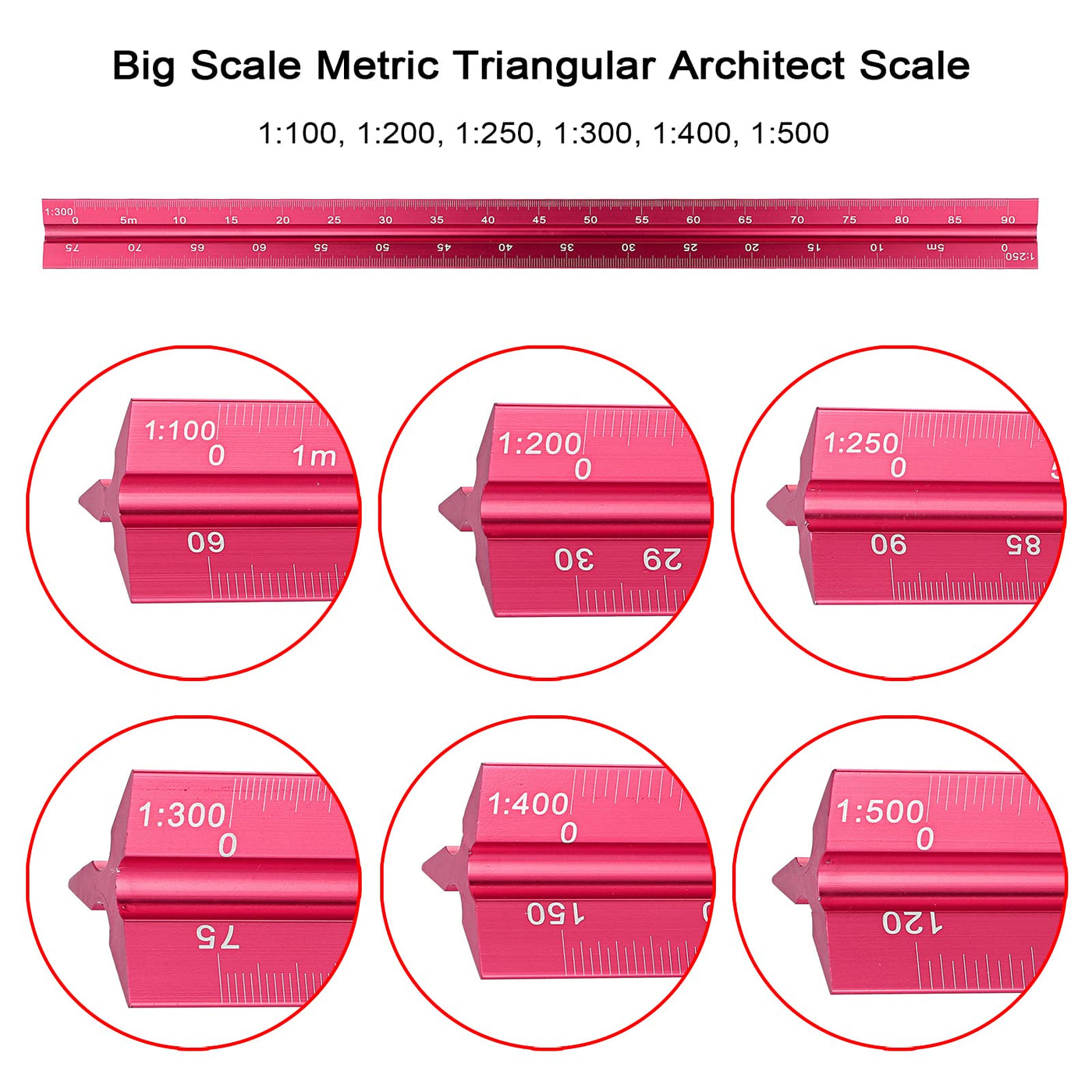 100 metric architectural scales