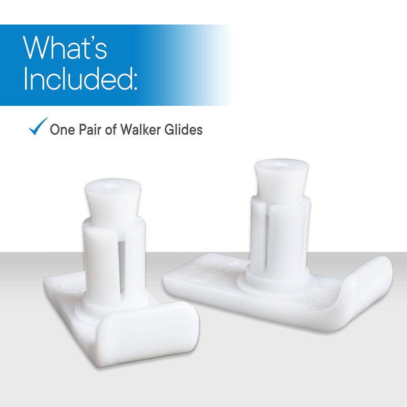 RMS Walker Glide Skis - Universal Fit for Most Walkers - Durable Coaster Gliders for Safety and Stability (1 Pair) - NewNest Australia