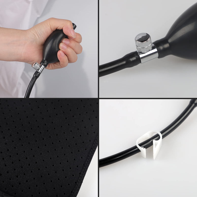 Inflatable Lumbar Support Pillow Washable Breathable Waist Support Wearable Pain Relief Portable for Office Computer Chair Car Seat Cushion Back Support for Sitting Traveling Camping Indoor Outdoor - NewNest Australia