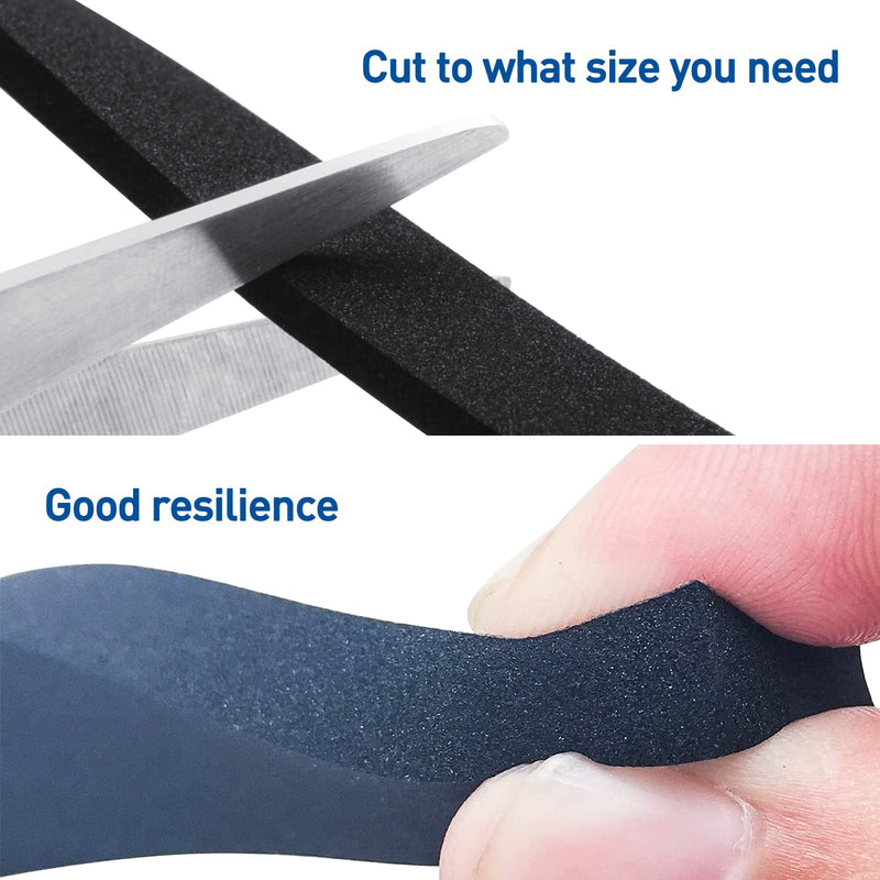 MAGZO Weather Stripping 1 inch W X 1/8 inch T, Wide Foam Tape for Air Conditioner Insulation 33 Feet (16.5ft x 2 Rolls) 1in * 1/8in * 33FT - NewNest Australia