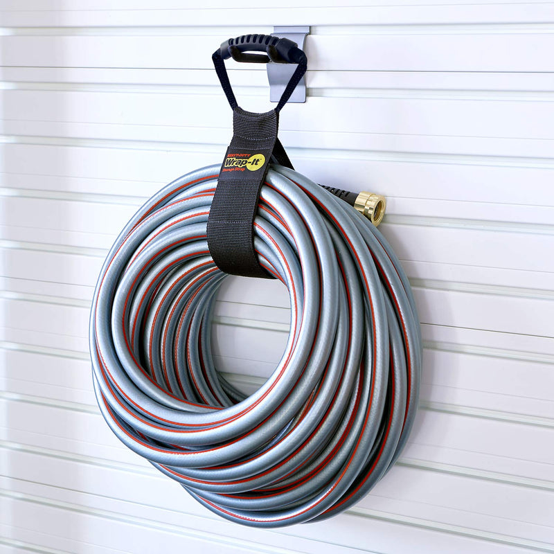 Easy-Carry Wrap-It Storage Straps - 28” (2-Pack) – Heavy-Duty Hook and Loop Extension Cord Carrying Strap, Hanger, Keeper, Organizer with Handle for Pool, Boat, RV, Garden Hoses, Cords, and Cables 28" (2 Pack) Black - NewNest Australia