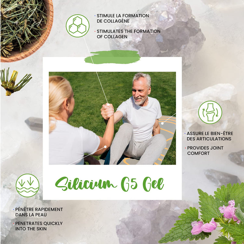 Silicon G5 Gel. Silicon Gel With Vitamin E Stimulates Cells To Produce Collagen. Body Gel For Pain In Joints, Muscles And Bones, Regenerates And Tightens The Skin. 150Ml. - NewNest Australia