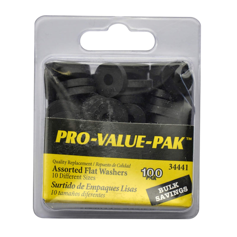 DANCO Assorted Flat Washer PRO Set, Black, 100-Piece (34441) - NewNest Australia