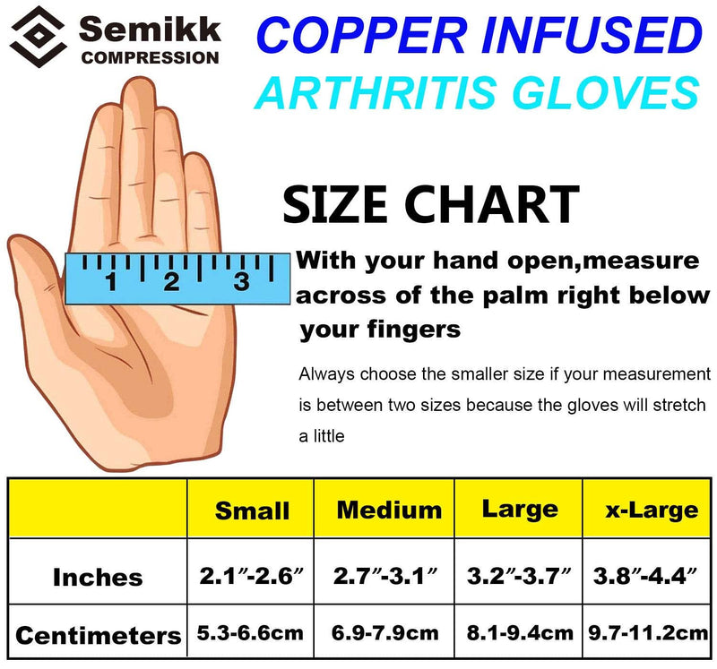 2 Pairs Compression Gloves for Women and Men – Copper Arthritis Gloves for Rheumatoid Arthritis Osteoarthritis Carpal Tunnel – Hand Pain Relief and Support – Open Finger Black Small (2 Pair) - NewNest Australia