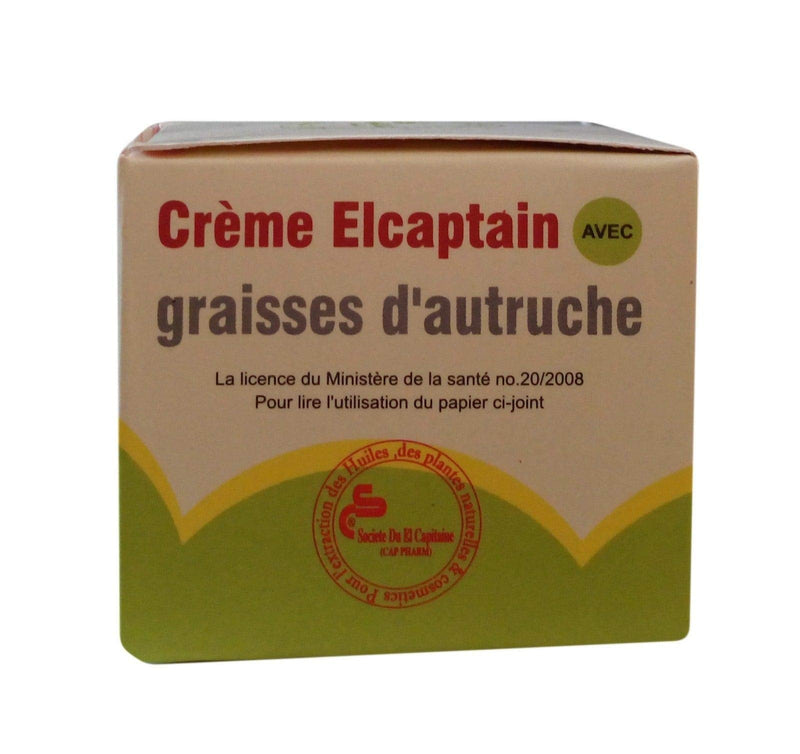 ( 2.11 oz / 60 gm ) Ointment Ostrich Ostrish Fat Cream El Captain Natural Herbal External Massage ( 1 Pcs ) - NewNest Australia