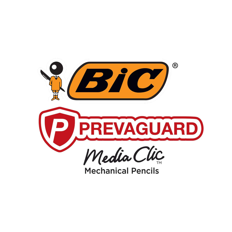 BIC PrevaGuard Media Clic #2 Mechanical Pencil, Medium Point (0.7mm), 12-Count, Smooth Writing, Contains Built-In Protection on the Pencil - NewNest Australia