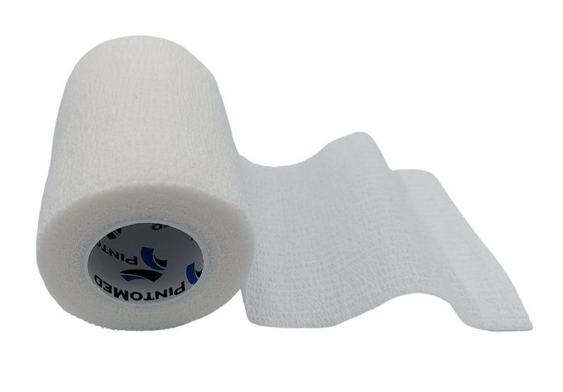 Pintomed Self-Adhesive Bandage Stretched - 10 X White Bandages Rolls - 7.5 Cm X 4.5 M Cohesive Bandage Bandage Fixation Bandage Self-Adhesive Health Plaster Sports Tape Piece For Wrist Leg Arm Vet - NewNest Australia