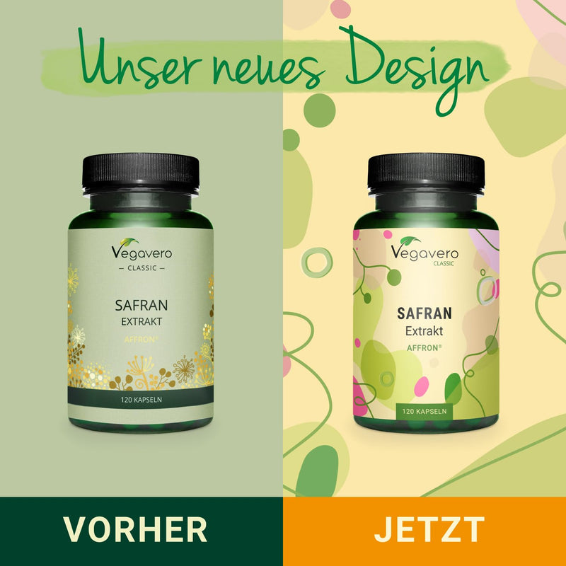Saffron Capsules | 30 Mg Affron Saffron Extract (3:1) From Spain | 3.5% Saffranal & Crocin | Vegan & No Additives | German Production By Vegavero | 120 Capsules - NewNest Australia
