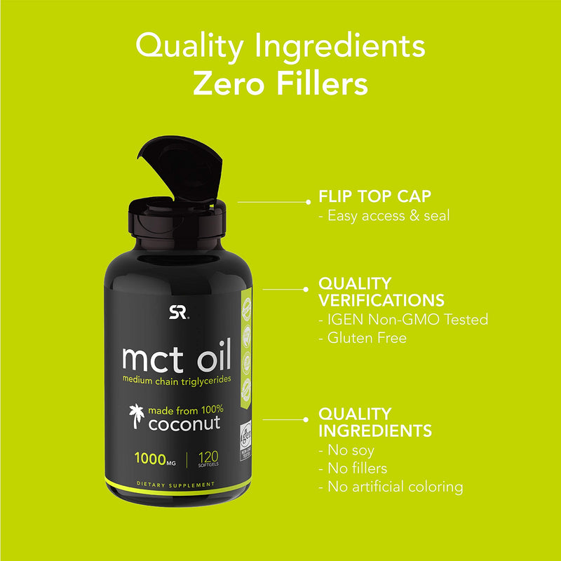 Sports Research MCT Oil, 1,000 mg, 120 Softgels 120 Count (Pack of 1) - NewNest Australia