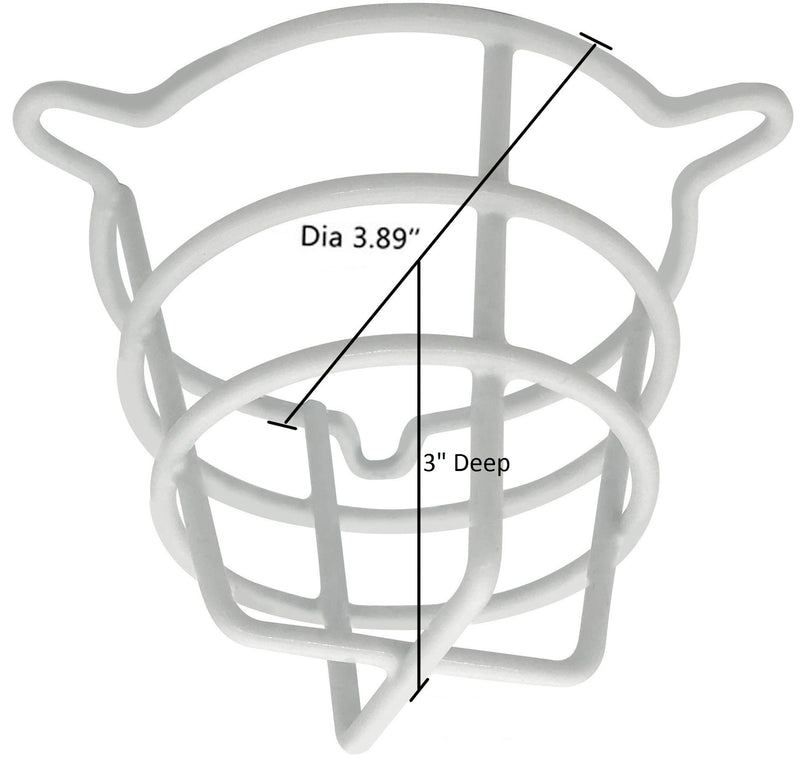 Happy Tree (5 Pack) White Fire Sprinkler Head Guard Cover for Both 1/2" & 3/4" Fire Head for Protecting Flush Mount & Side Wall & Pendent Head Semi - Recessed Sprinkler Head Cage 5 Pack - NewNest Australia