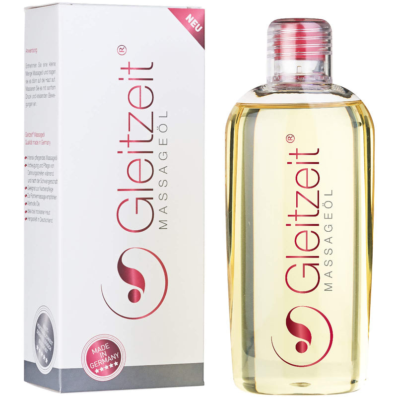 Gleitzeit® massage oil PREMIUM (200 ml) for stretch marks, stretch marks for scar care, perineal massage and partner massage - NewNest Australia