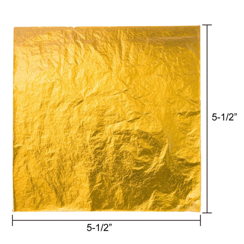 Paxcoo 300 Gold Leaf Sheets for Resin, Gold Foil Flakes Metallic Leaf for Resin Jewelry Making, Nail Art, Slime, and Gilding Crafts (Gold, Silver, Rose Gold Color 5.5 by 5.5 Inches) - NewNest Australia