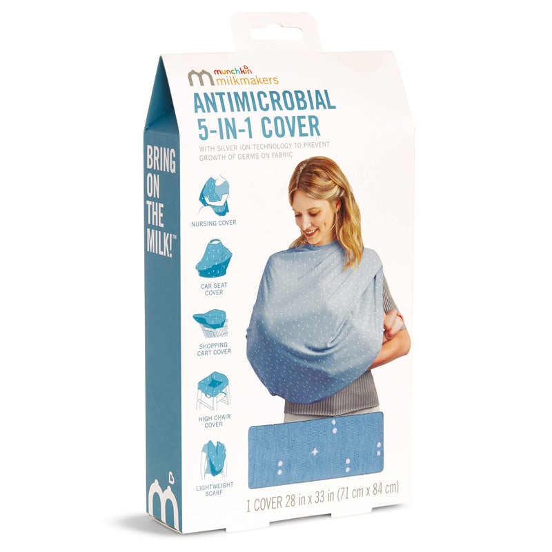 Munchkin Milkmakers Antimicrobial 5-in-1 Nursing Cover, Hipsteria Dots - NewNest Australia