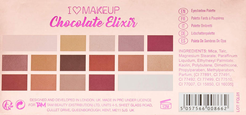 Makeup Revolution Eye Shadow Palette I Heart Makeup Chocolate Elixir - NewNest Australia