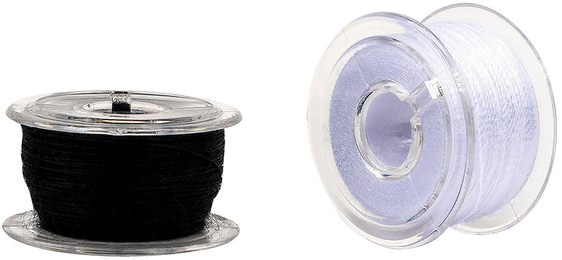 SINGER 42145 Class 15 Black & White Threaded Bobbins, Black, White 12 Count - NewNest Australia