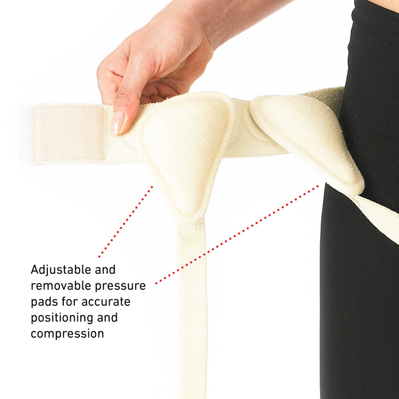 Neo G Double Lower Hernia Support for Men and Women – Bilateral Inguinal Hernia Support - Hernia Belt Reduces Symptoms of Overstrain & Exertion - Truss for Hernia Breathable & Adjustable - M Medium - NewNest Australia
