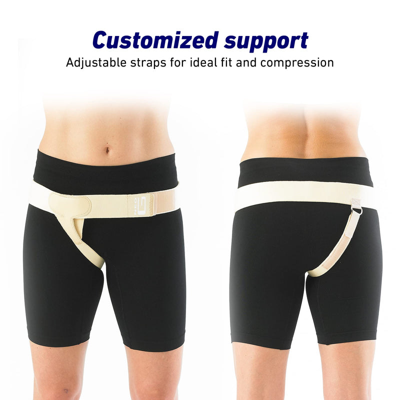 Neo G Lower Hernia Support for Men and Women - Inguinal Hernia Support - Hernia Belt Reduces Symptoms of Overstrain & Exertion - Truss for Hernia Breathable & Adjustable - S - Right SMALL-RIGHT: 25.6 - 31.5 In / 65 - 80 cm - NewNest Australia