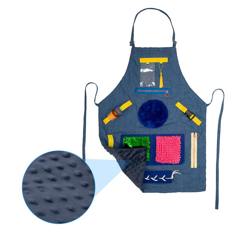 Fidget Apron for Elderly, Dementia Products Fidget Blanket for Adults with Dementia, Sensory Gift for Alzheimers Dementia Activities for Seniors Patients Anxiety Relief, Sensory Fidget Toys - NewNest Australia