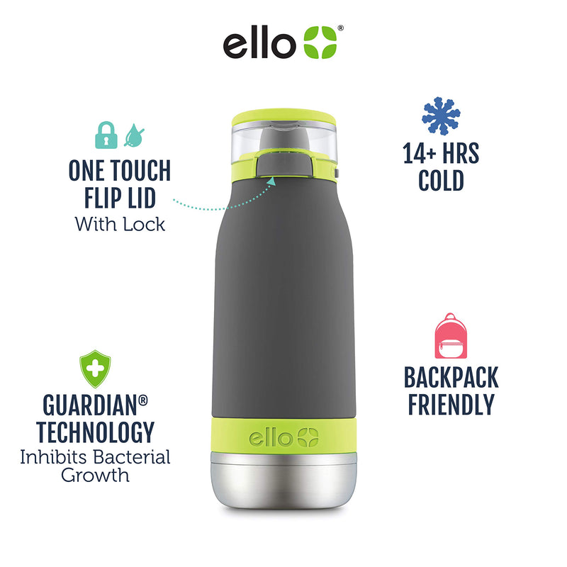 NewNest Australia - Ello Emma 14oz Vacuum Insulated Stainless Steel Kids Water Bottle Sky 