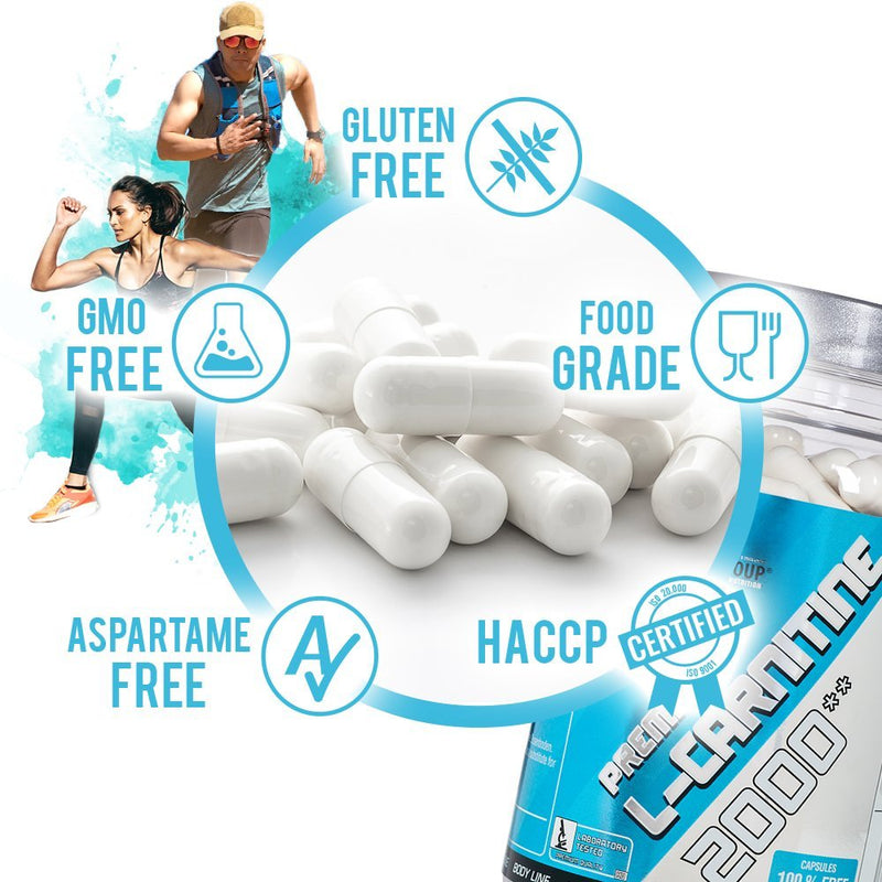 BWG L-Carnitine Premium 2000, vegan, 3000 mg daily portion, ultra high dose, laboratory tested, 100 capsules, popular in the definition phase - NewNest Australia