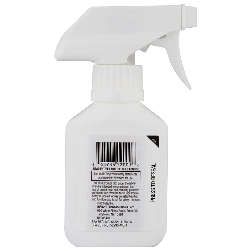 Nix Lice & Bed Bug Killing Spray for Home, Bedding & Furniture, Transparent, 5 Fl.Oz - NewNest Australia