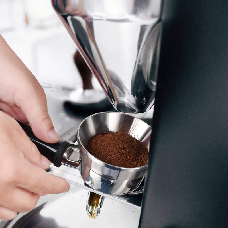 NewNest Australia - 58mm Espresso Dosing Funnel, MATOW Stainless Steel Coffee Dosing Ring Compatible with 58mm Portafilter (58mm) 