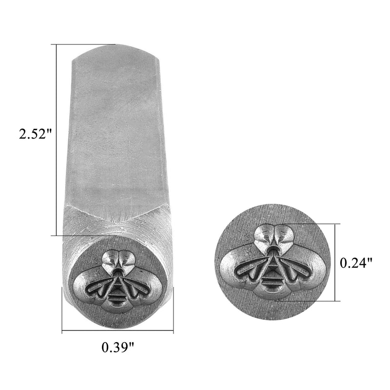Yoption Bee Metal Punch Stamp Stamping Tool 6mm for Stamping/Punching Metal, Jewelry, Clay, Leather, Wood Bee Pattern - NewNest Australia